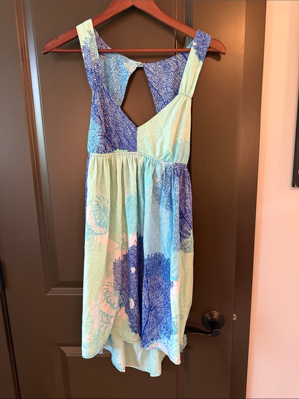 Roxy Mint & Blue Floral Casual Summer Dress